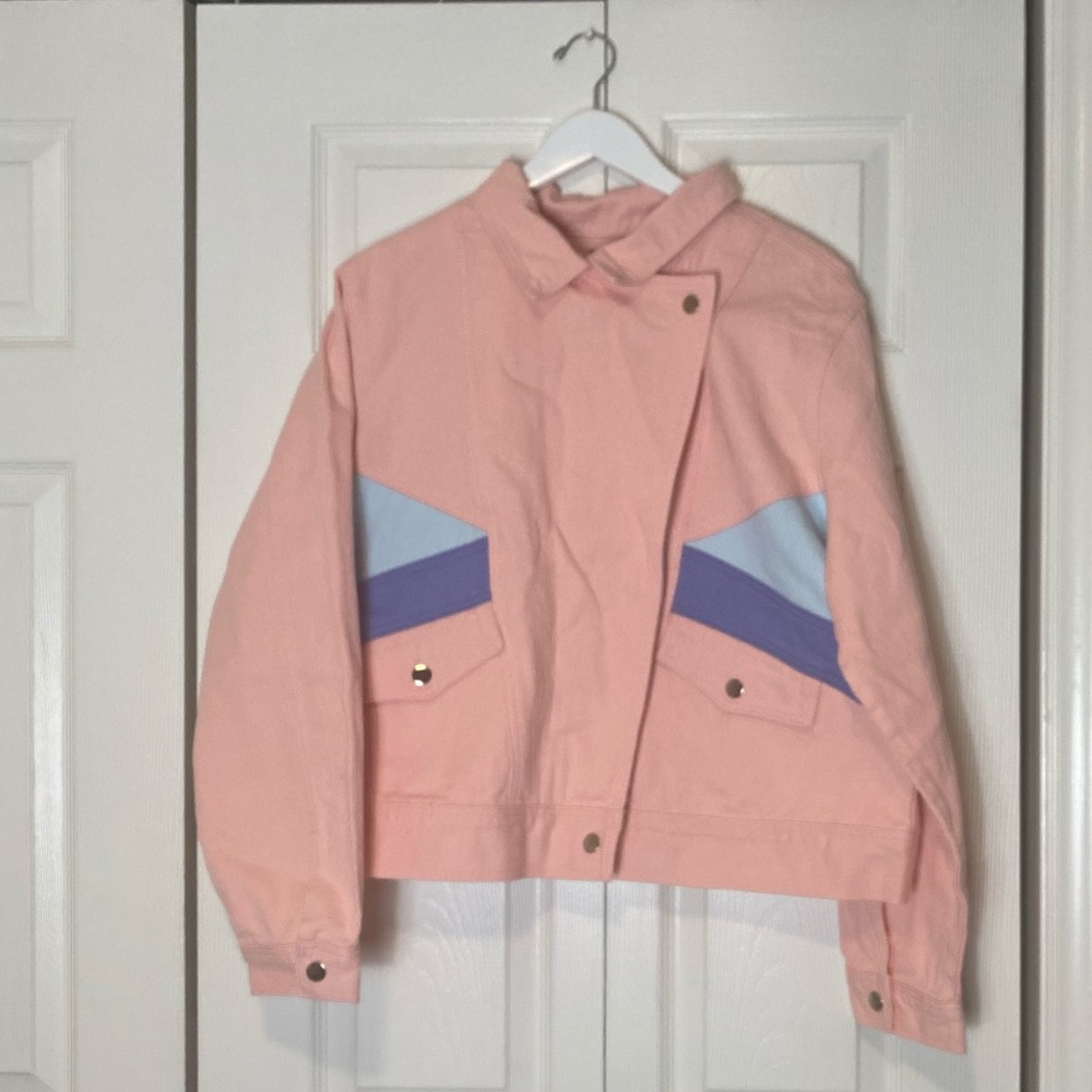 Forever 21 Plus Color Blocked Denim Jacket - Picture 5 of 11